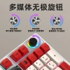 Factory stock: K98 genuine mechanical keyboard with blue and red switches, wired dual-color injection-molded thermal sublimation keycaps, gaming peripherals details Picture